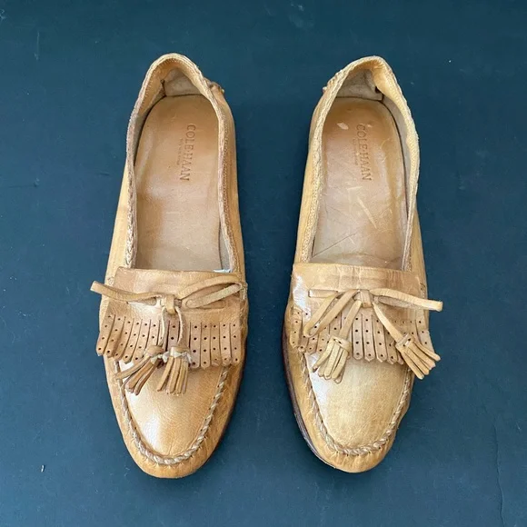 NWT Cole Haan Tan Suede Loafers with Tassels $_12.JPG?set_id=880000500F main image 4